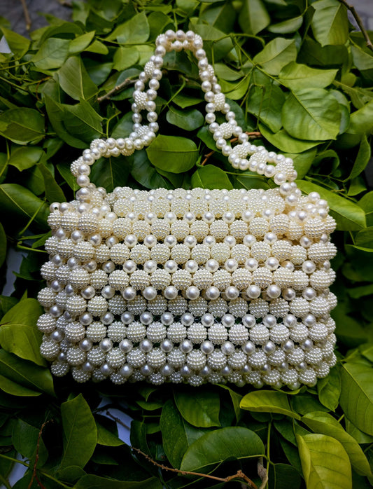 “Royal Blossom Pearl Handbag”