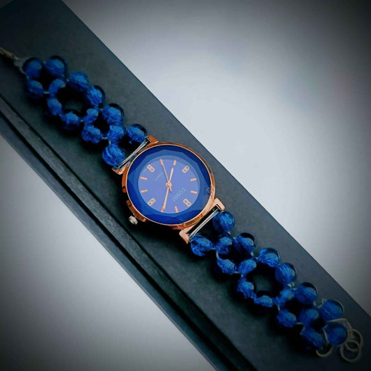 Royal Azure beaded watch